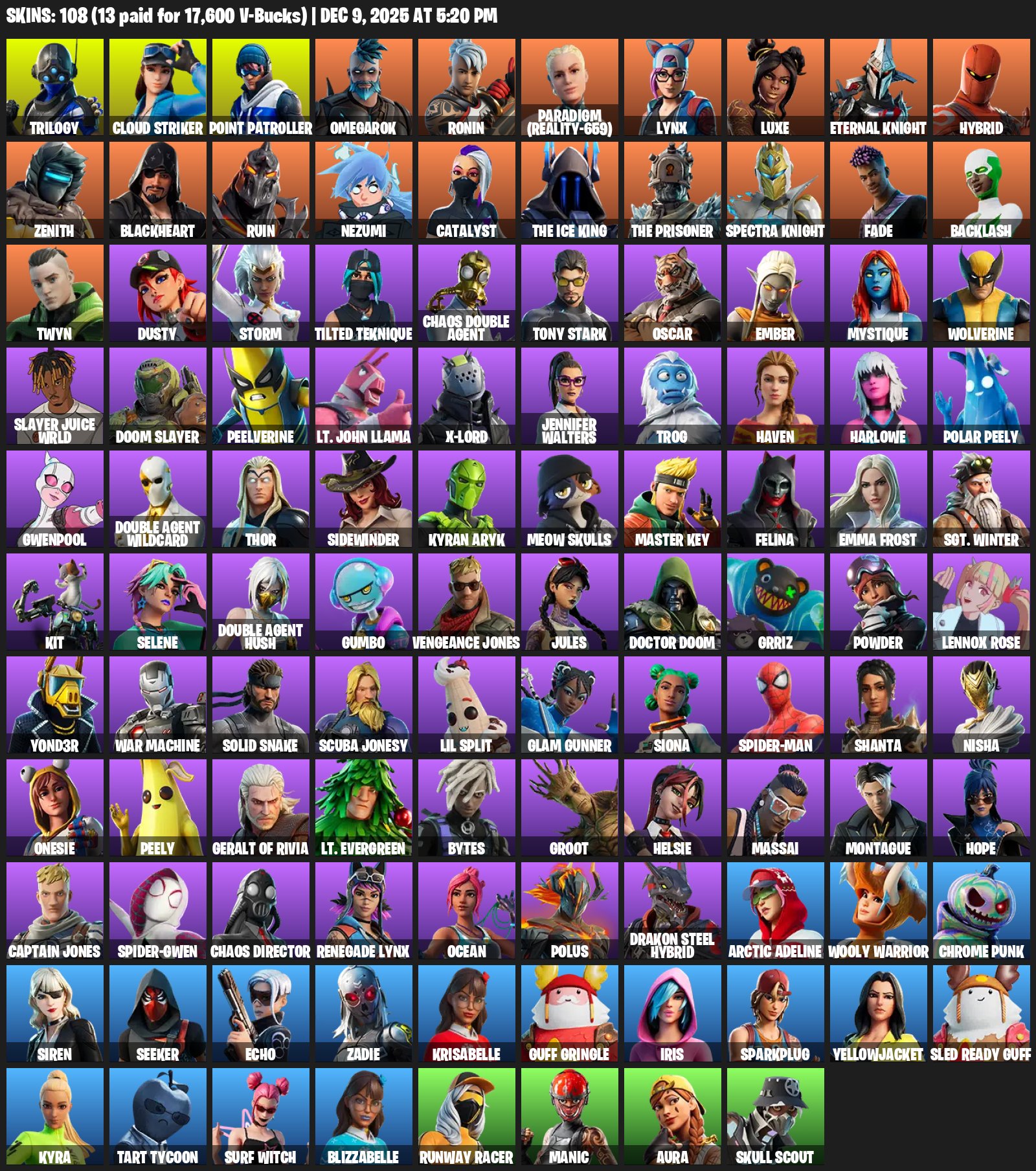 🎨 88 skins | 🌟 Fortnite account