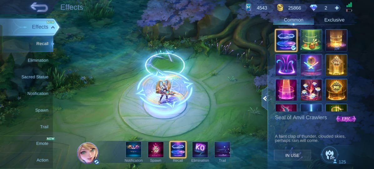 🎮 Mobile Legends account | Epic | 125 heroes | 281 skins