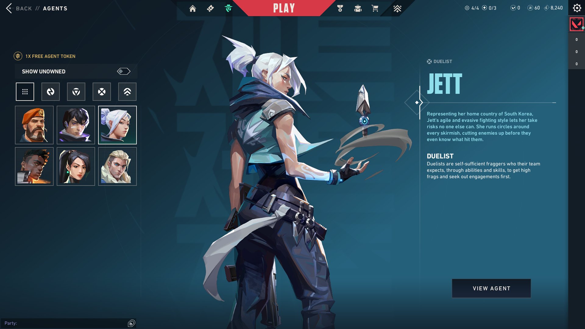 🎯 Valorant account | Platinum 1 | TR | 6 agents