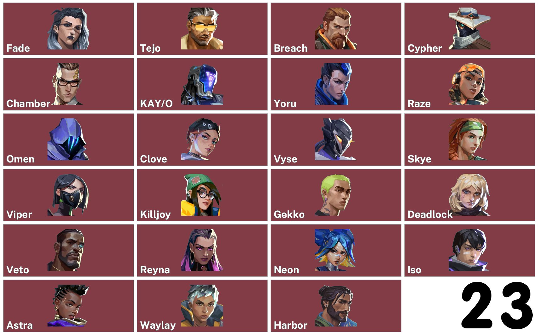 🎯 Valorant account | Rank: unlocked | EU | 23 agents