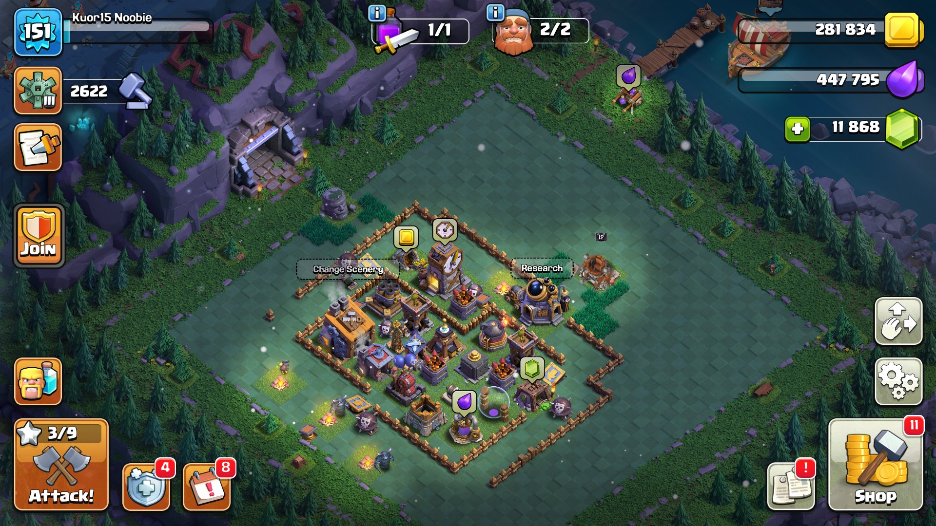 🏰 Clash of Clans акаунт | Ратуша 16 рівня | Рівень 151