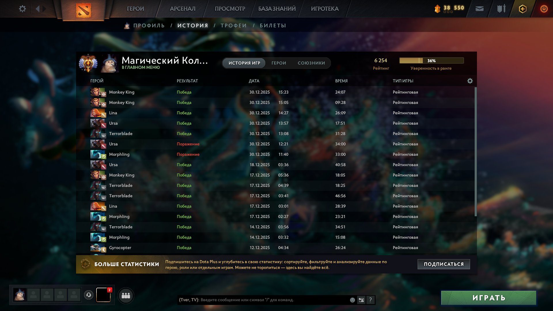 🏅 MMR 6254 | 🕒 1300 hours | 🛡 9841