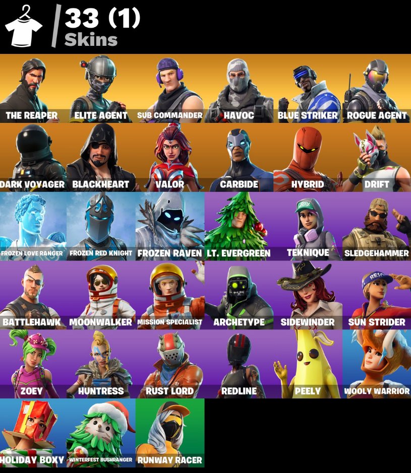 🎨 33 skins | 🌟 Fortnite account