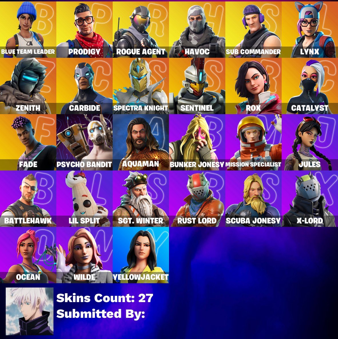 🎨 27 skins | 🌟 Fortnite account