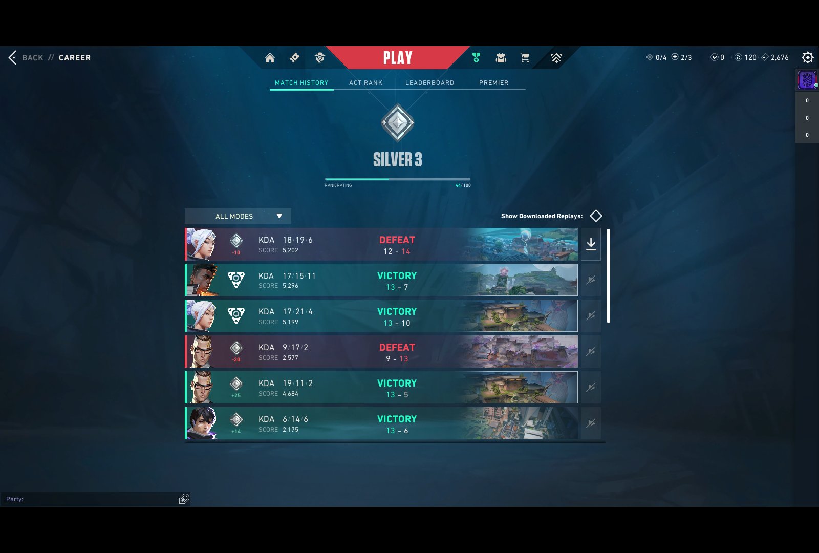 🎯 Valorant акаунт | Silver 3 | EU | 11 агентів