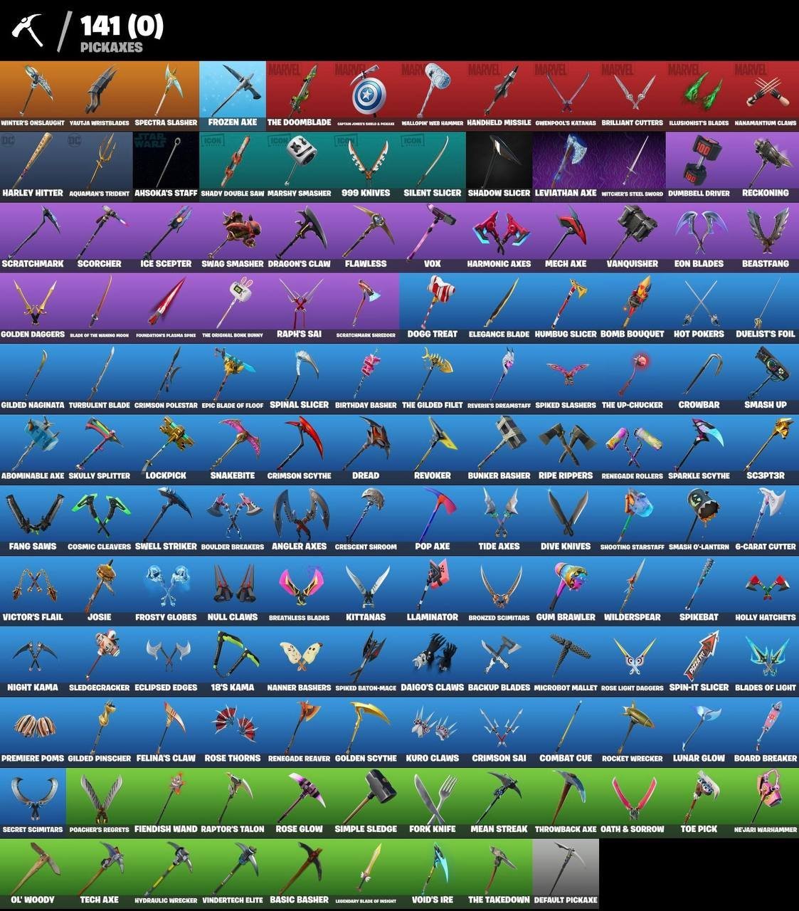 🎨 162 скина | 🌟 Fortnite аккаунт