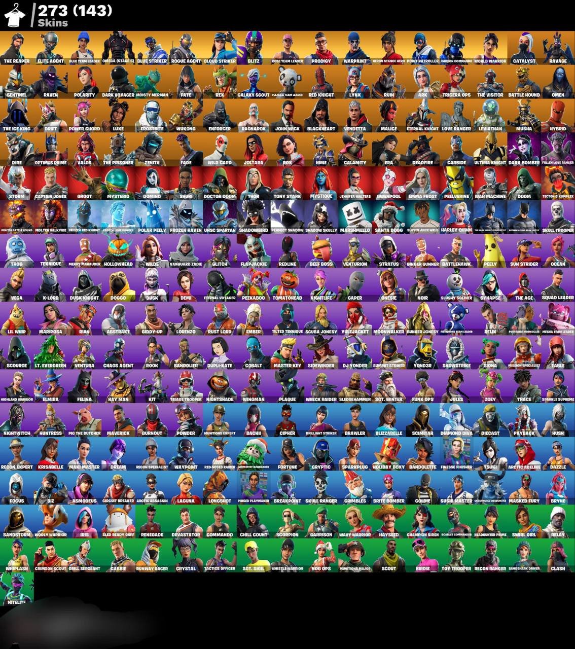 🎨 280 skins | 🌟 Fortnite account