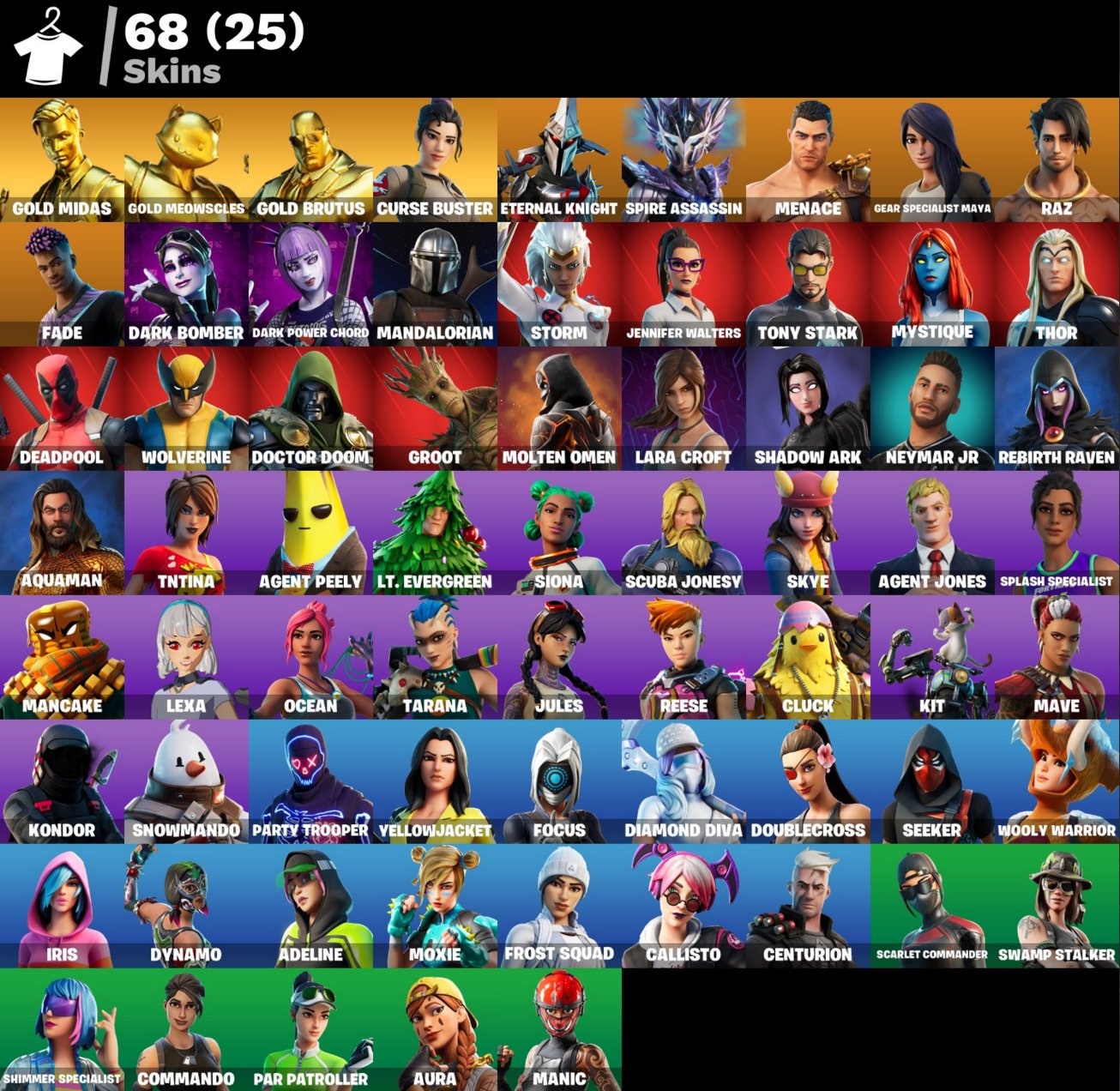 🎨 74 skins | 🌟 Fortnite account