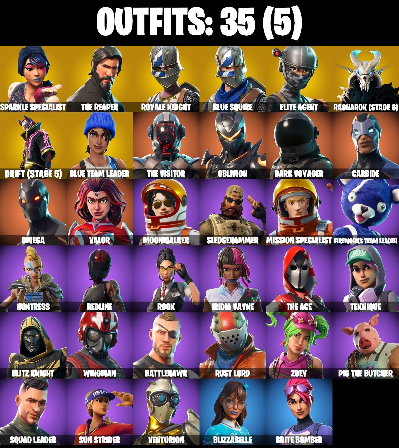 🎨 35 skins | 🌟 Fortnite account