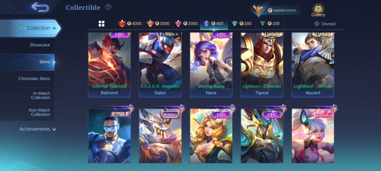🎮 Mobile Legends account | Mythic | 131 heroes | 481 skins