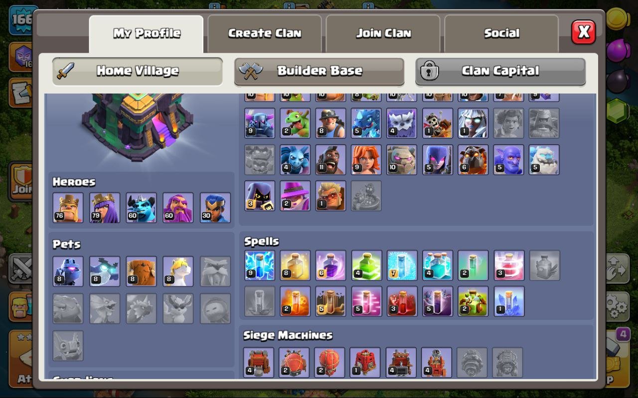 🏰 Clash of Clans акаунт | Ратуша 14 рівень | Рівень 166