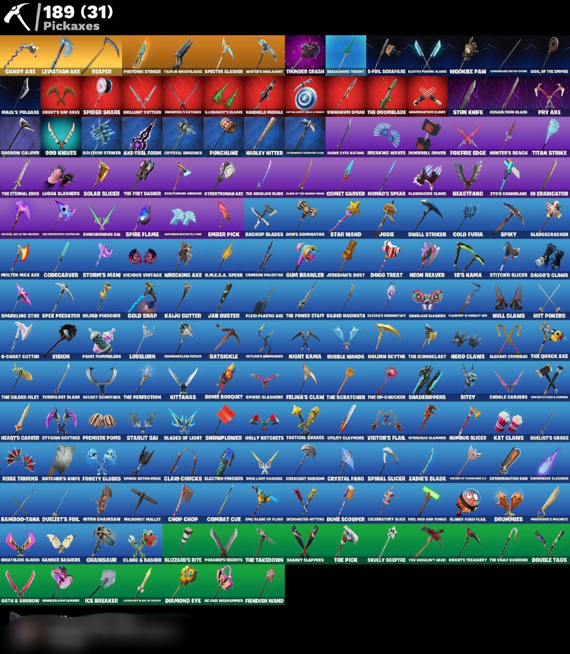 🎨 179 skins | 🌟 Fortnite account