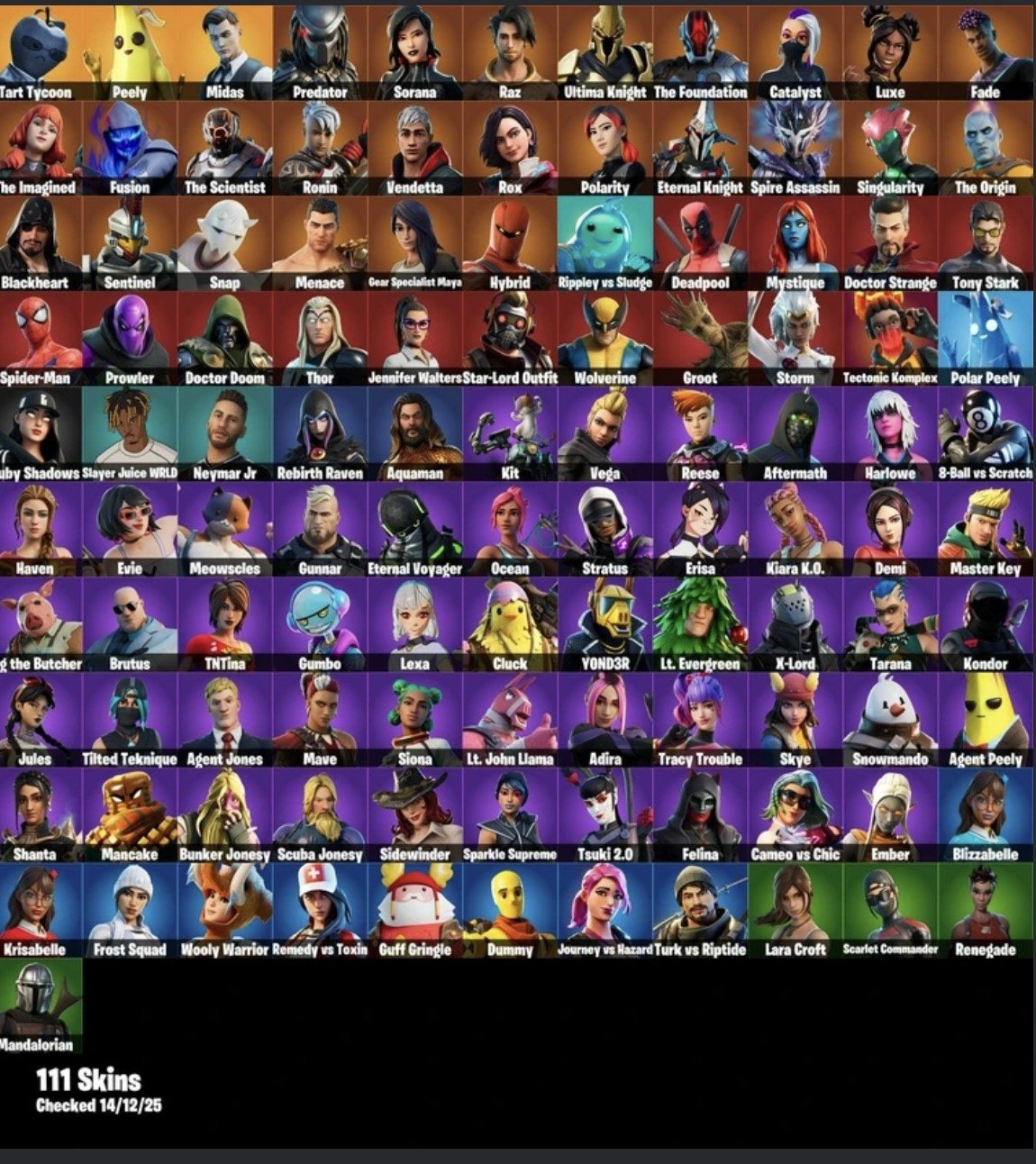 🎨 111 skins | 🌟 Fortnite account
