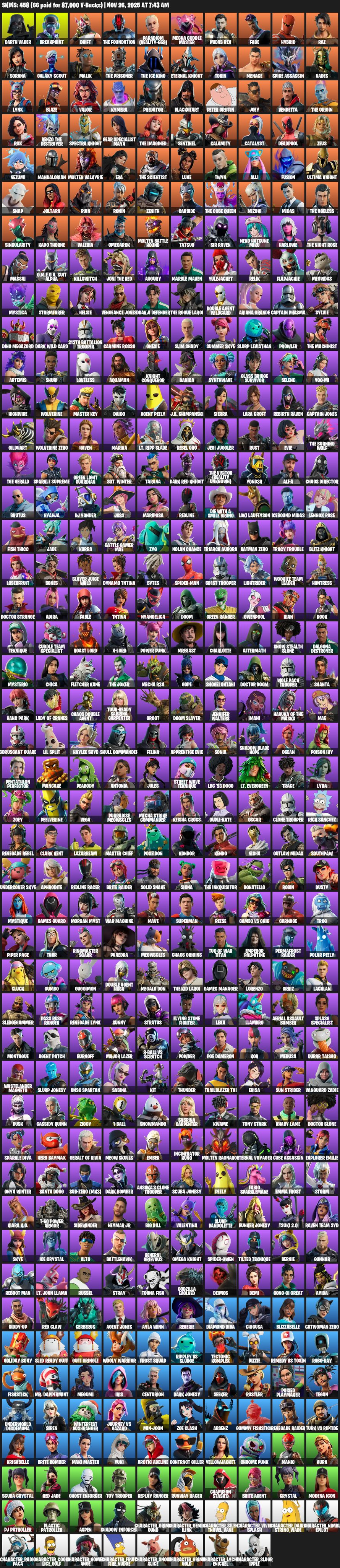 🎨 458 skins | 🌟 Fortnite account