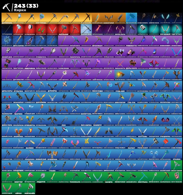 🎨 251 skins | 🌟 Fortnite account