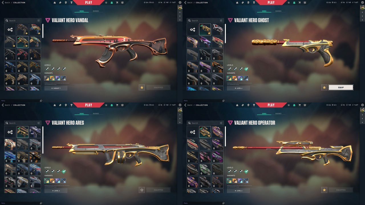 ● 23 agents | 50 skins | Gold 1 rank | EU server