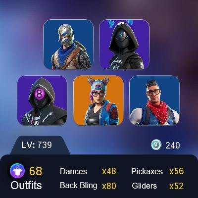 💙 67 skins | 🌟 Fortnite account