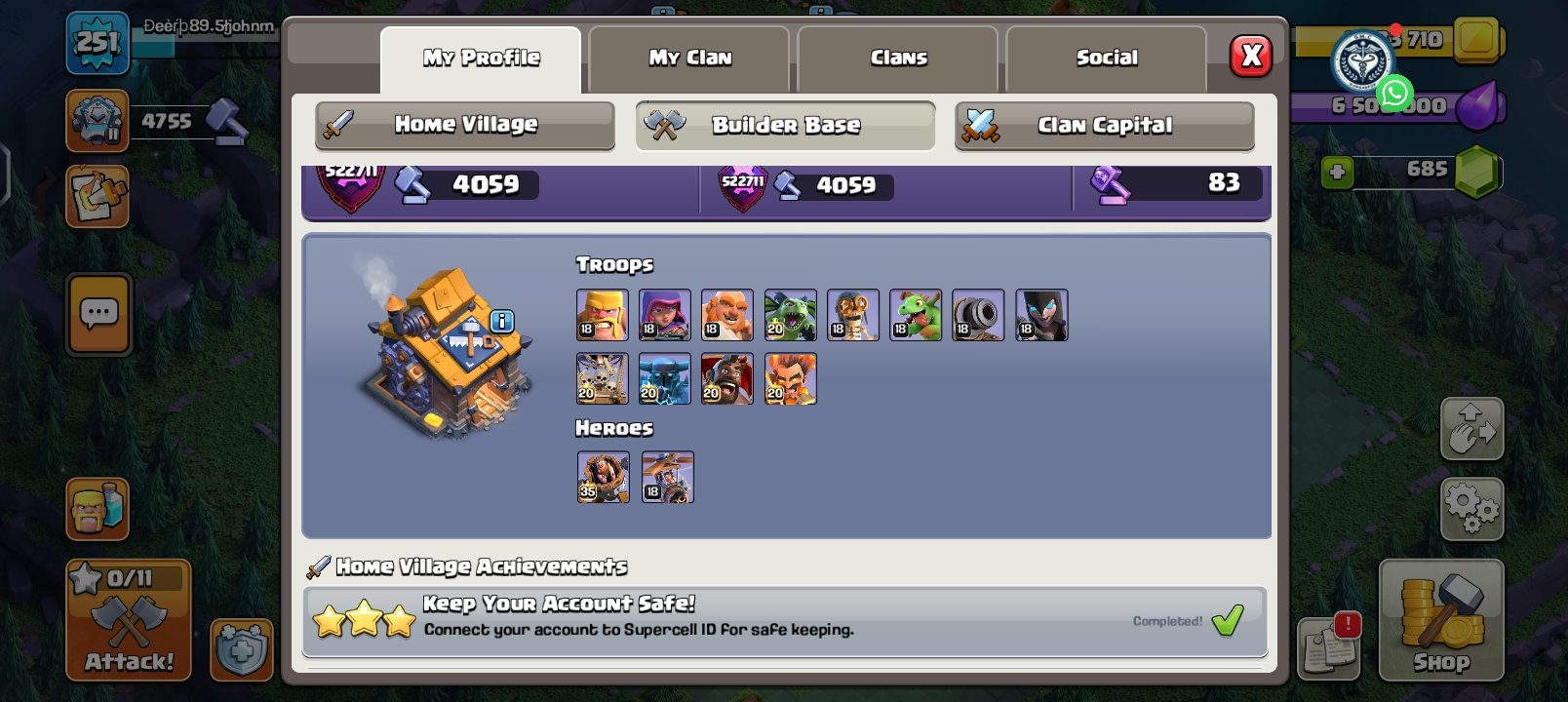 🏰 Clash of Clans акаунт | 15 ратуша | Рівень 250