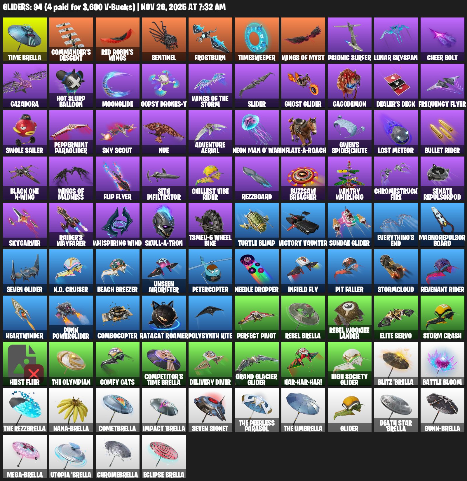 🎨 95 скінів | 🌟 Fortnite акаунт