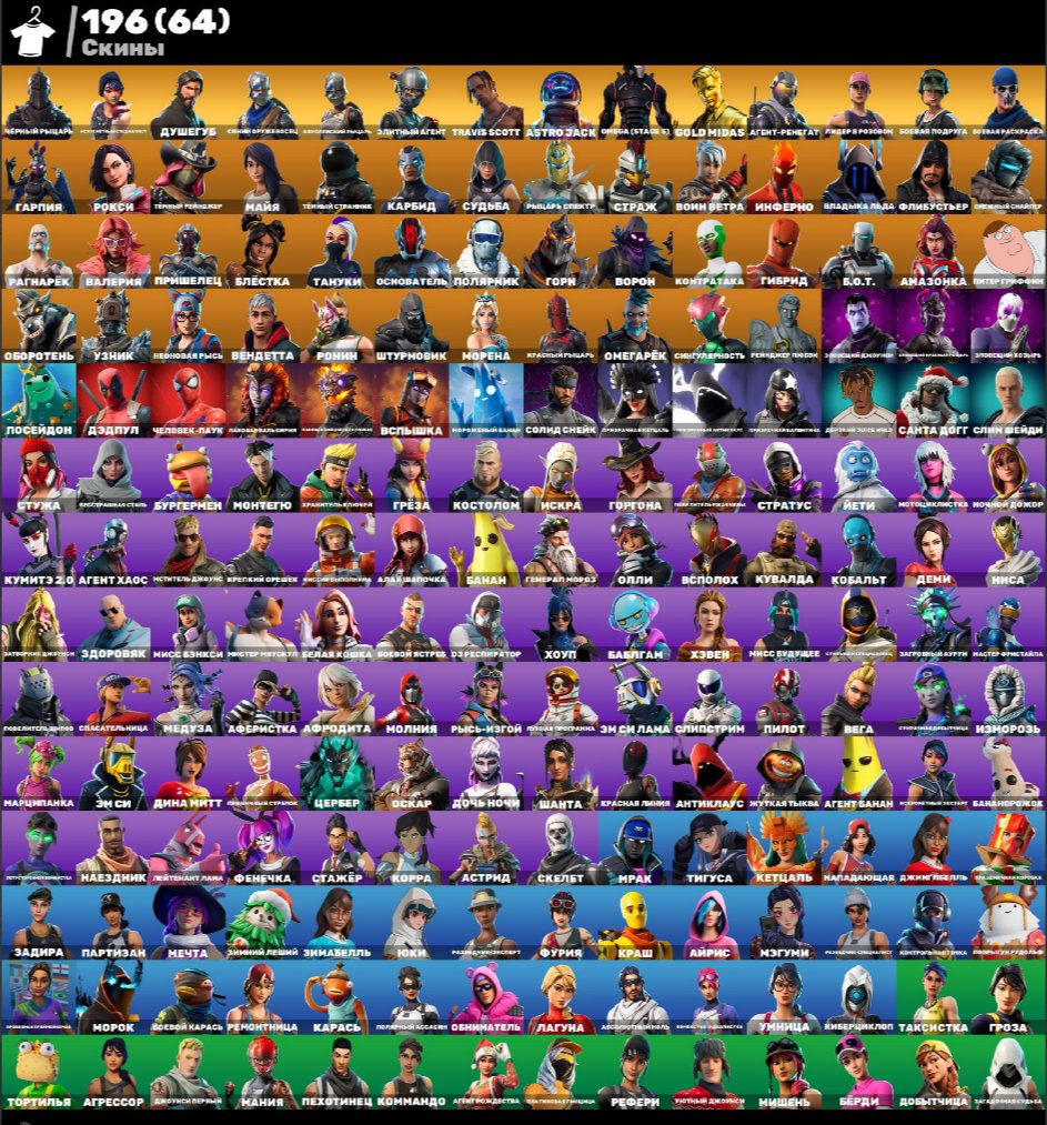 🎨 196 skins | 🌟 Fortnite account
