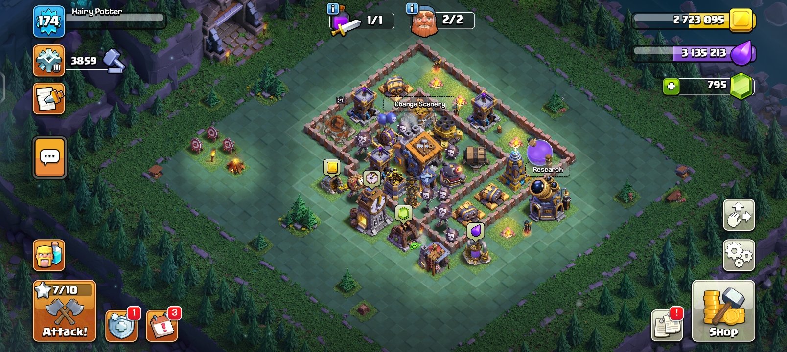🏰 Clash of Clans акаунт | 14 ратуша | 98 рівень