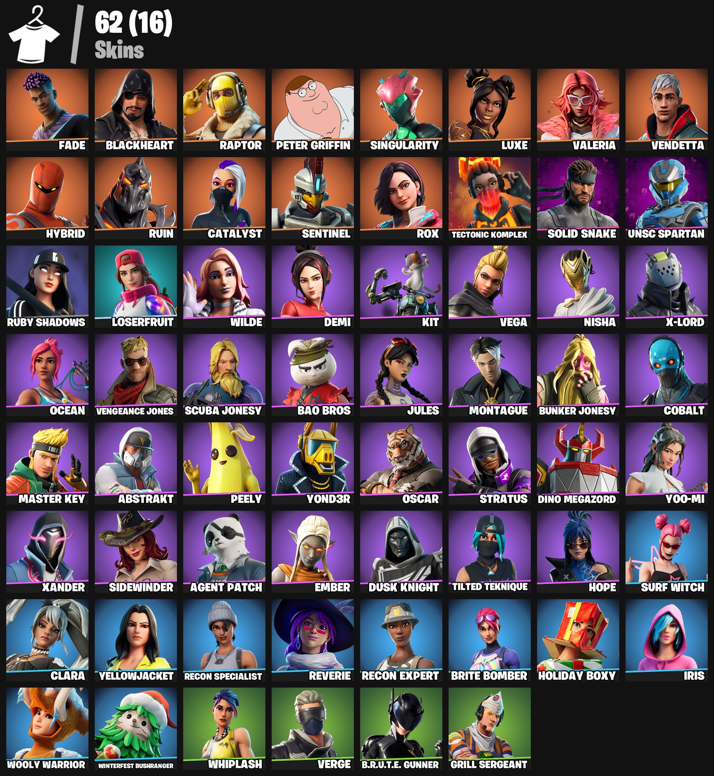 🎨 62 скінів | 🌟 Fortnite акаунт