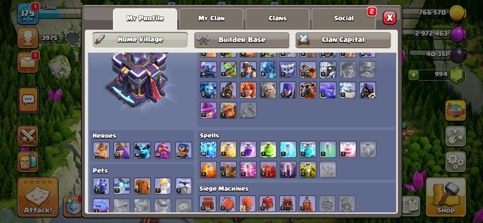 🏰 Clash of Clans акаунт | Ратуша 14 | Рівень 14