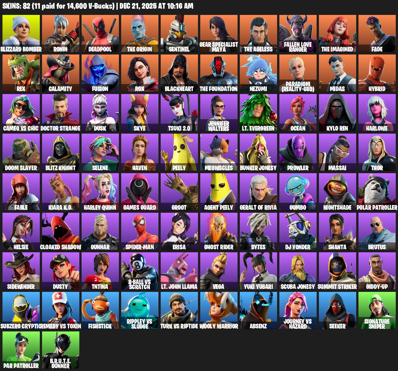 🎨 82 скінів | 🌟 Fortnite акаунт