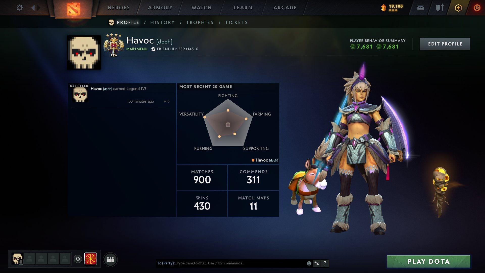 🏅 MMR 3942 | 🕒 892 hours | 🛡 7681