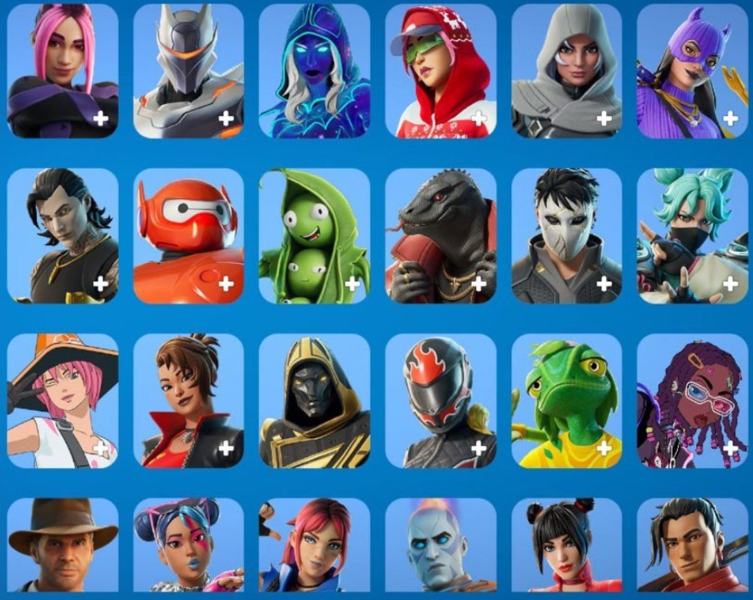 👍 Top account with 136 skins | ⭐ Fortnite