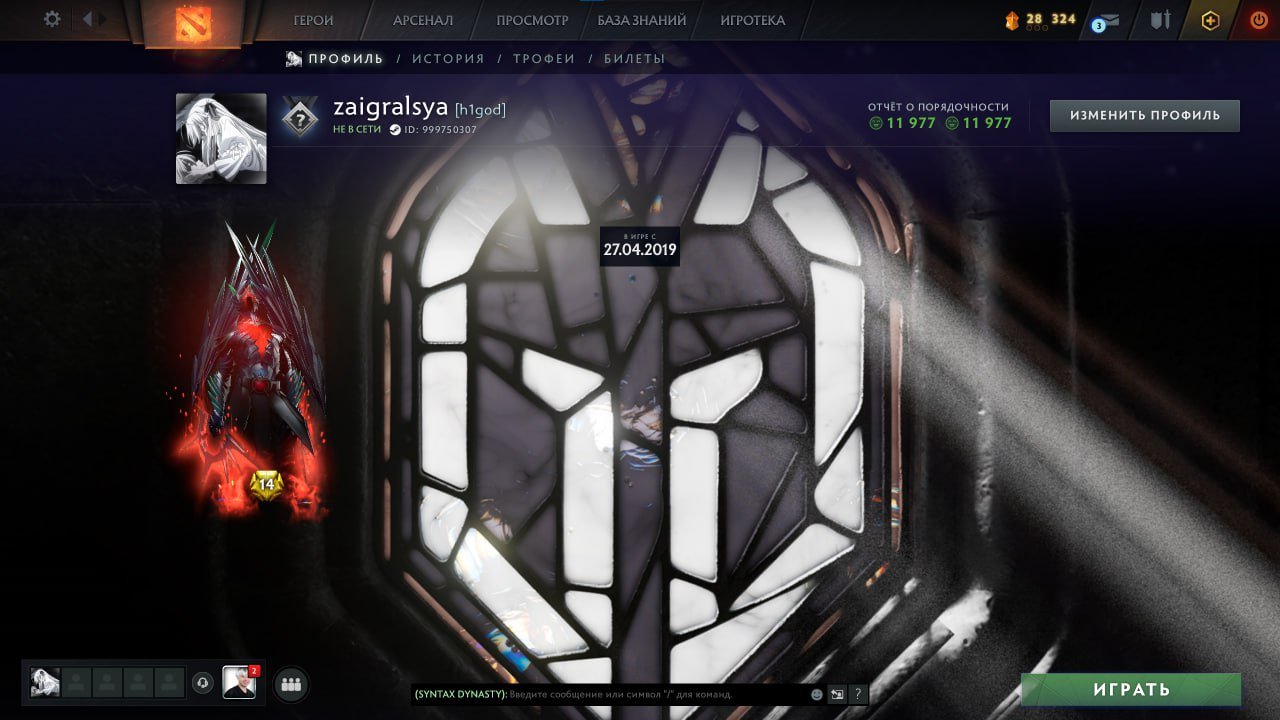 🏅 MMR 6000 | 🕒 3060 годин | 🛡 12000