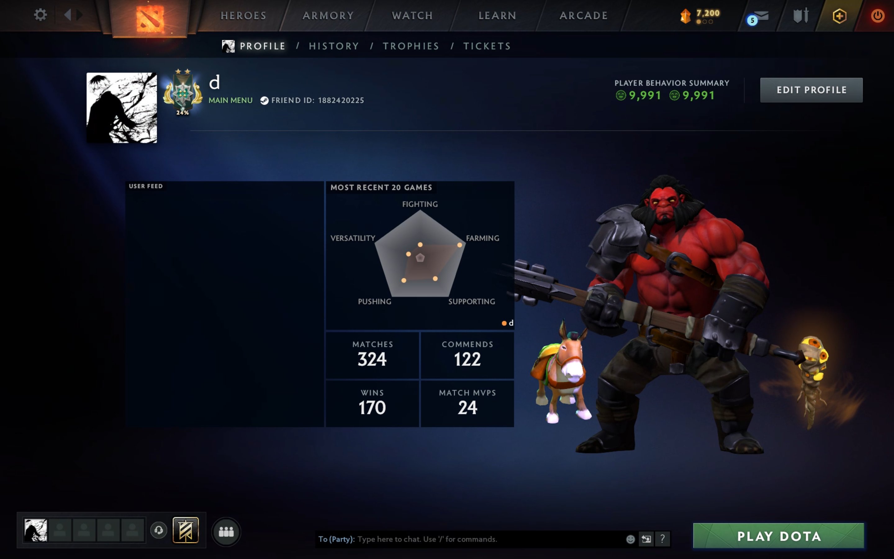 🏅 MMR 2501 | 🕒 370 hours | 🛡 10000