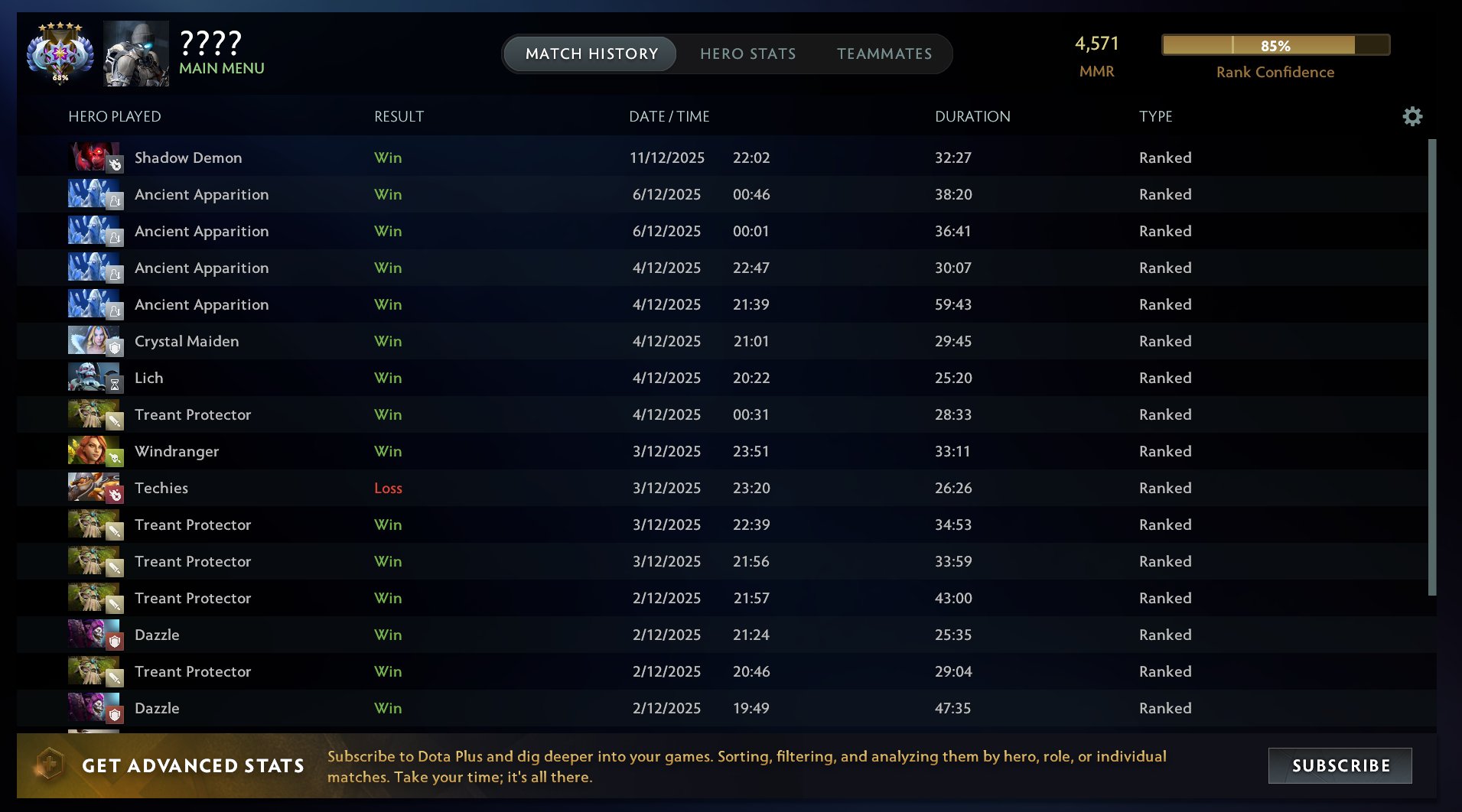 🏅 MMR 4571 | 🕒 1000 годин | 🛡 10000