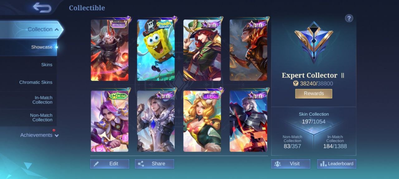 🎮 Mobile Legends аккаунт | Мифический | 127 героев | 197 обликов