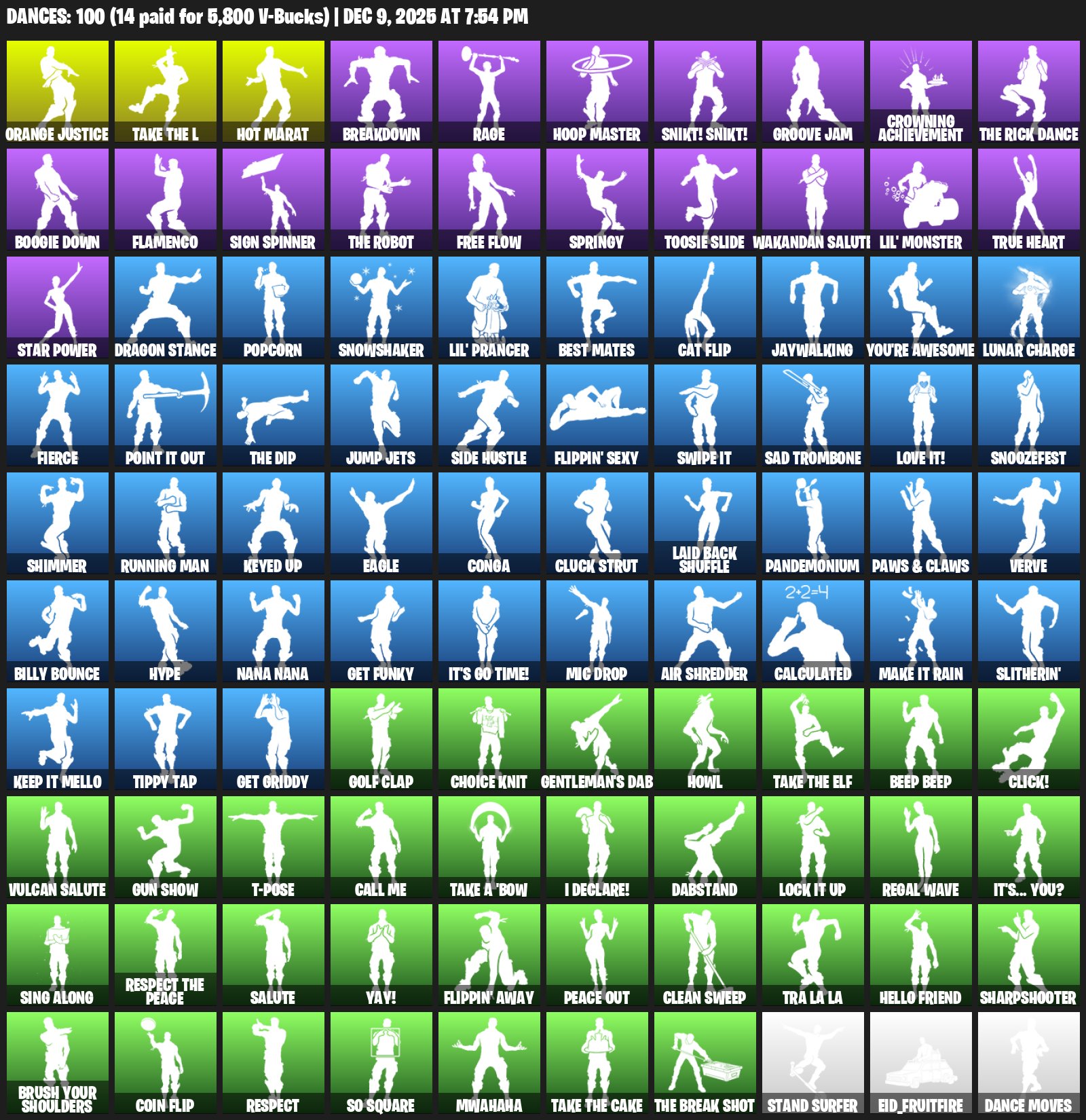 🎨 109 скинов | 🌟 Fortnite аккаунт