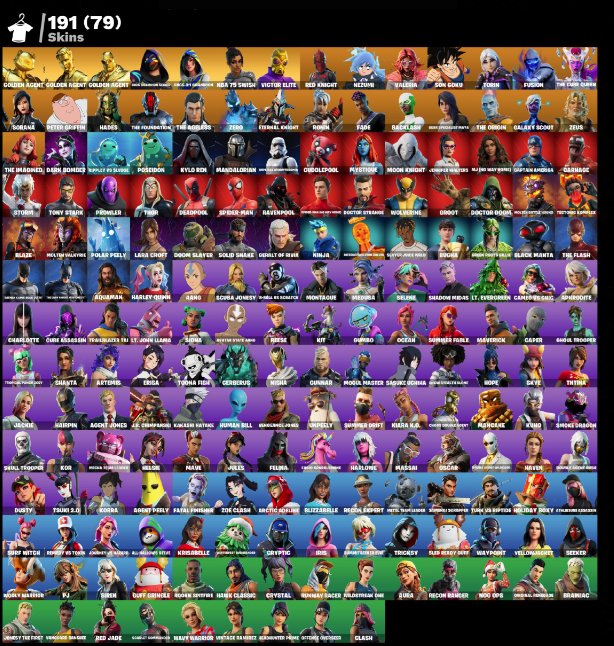 🎨 191 скин | 🌟 Fortnite аккаунт