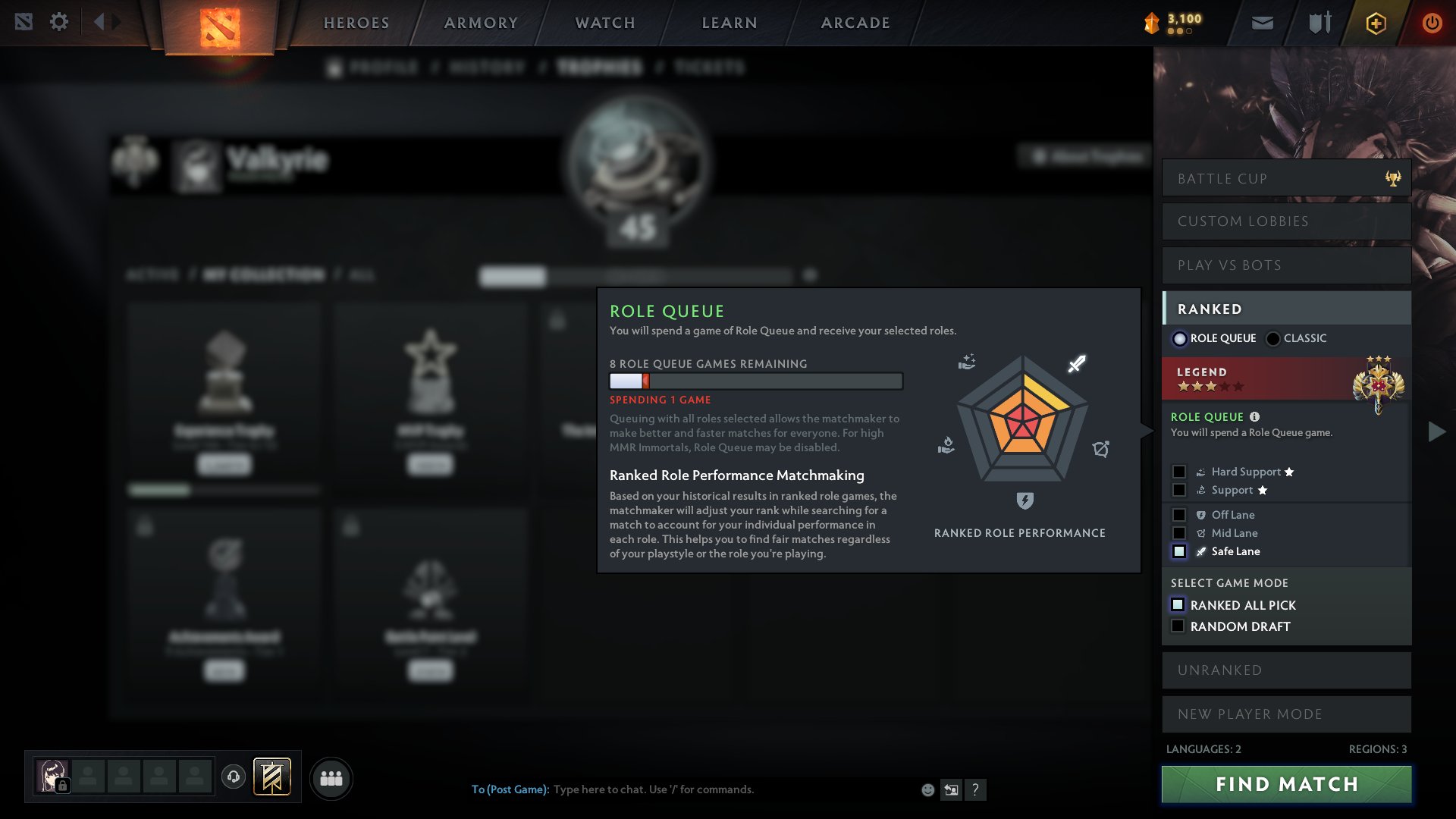 🏅 MMR 5287 | 🕒 1149 hours | 🛡 8178