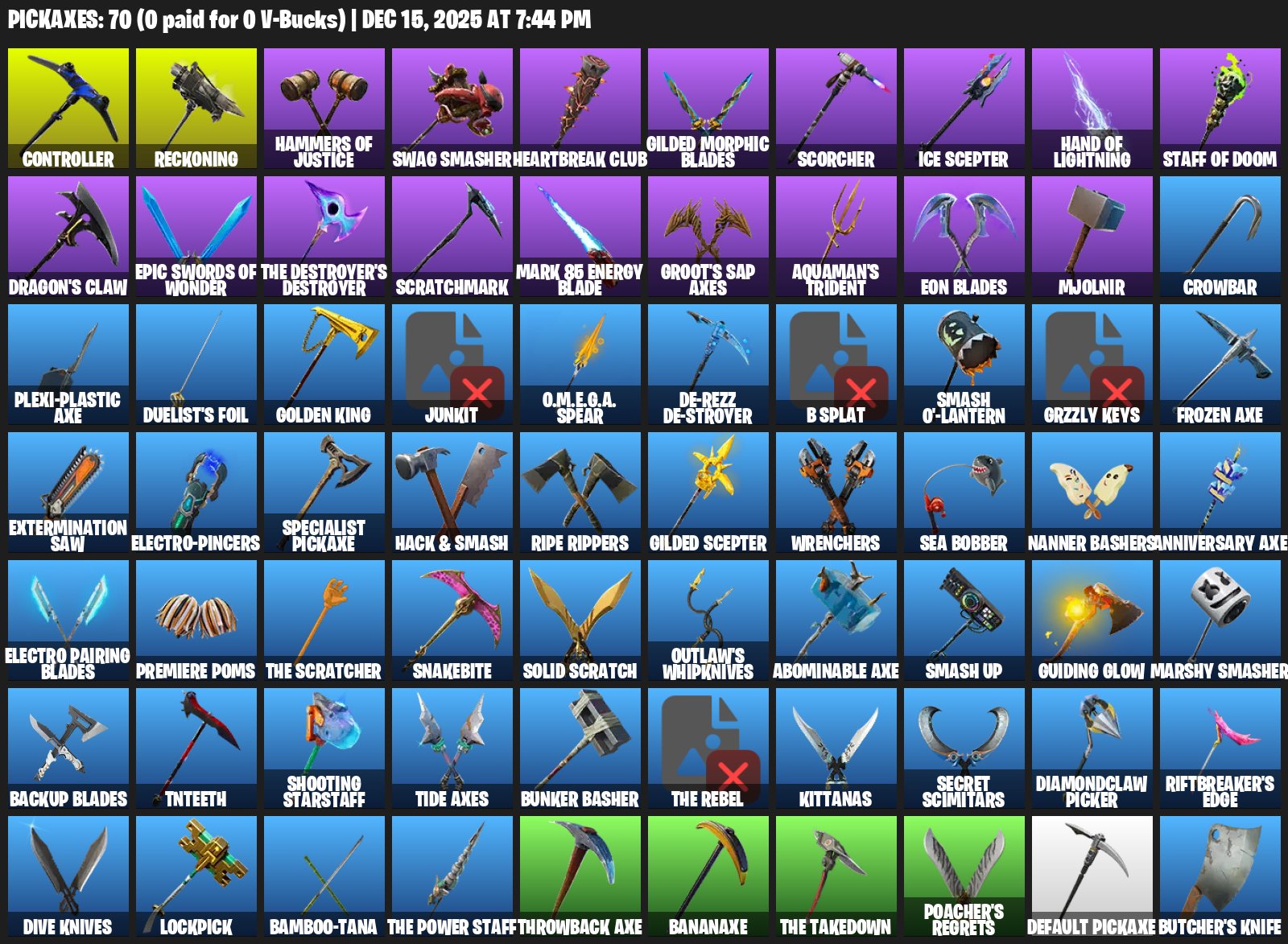 🎨 64 скінів | 🌟 Fortnite акаунт