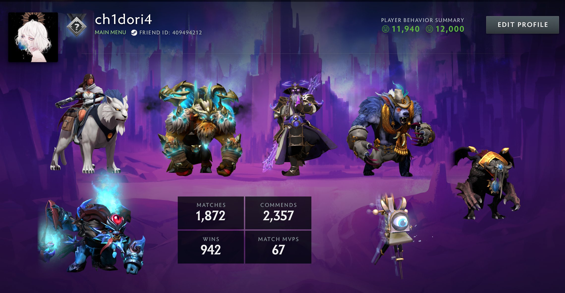 🏅 MMR 1400 | 🕒 2174 hours | 🛡 12000