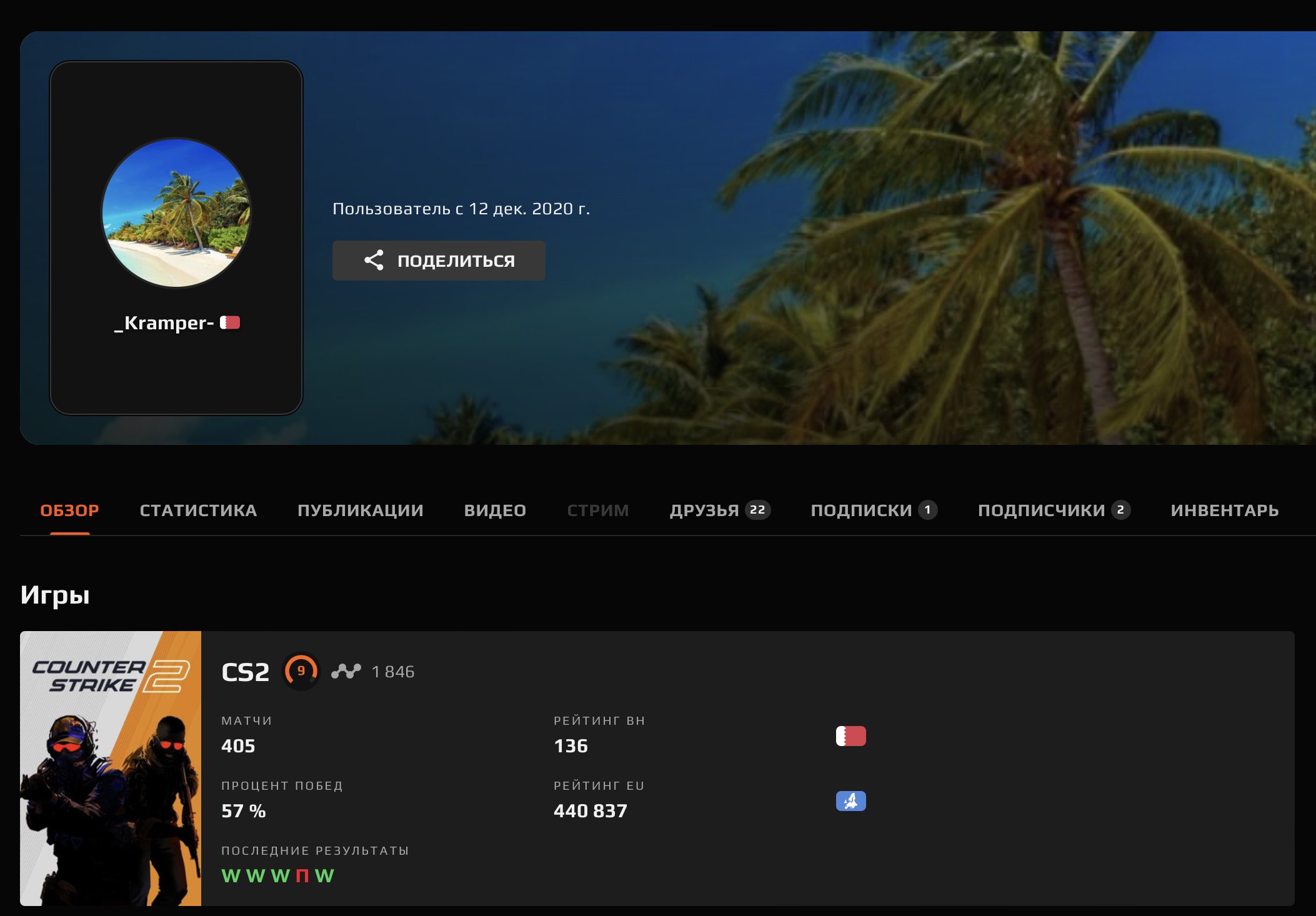🔥 Левел 9 FACEIT | 🎯 1846 ELO | 🕒 405 матчей — Готов к игре
