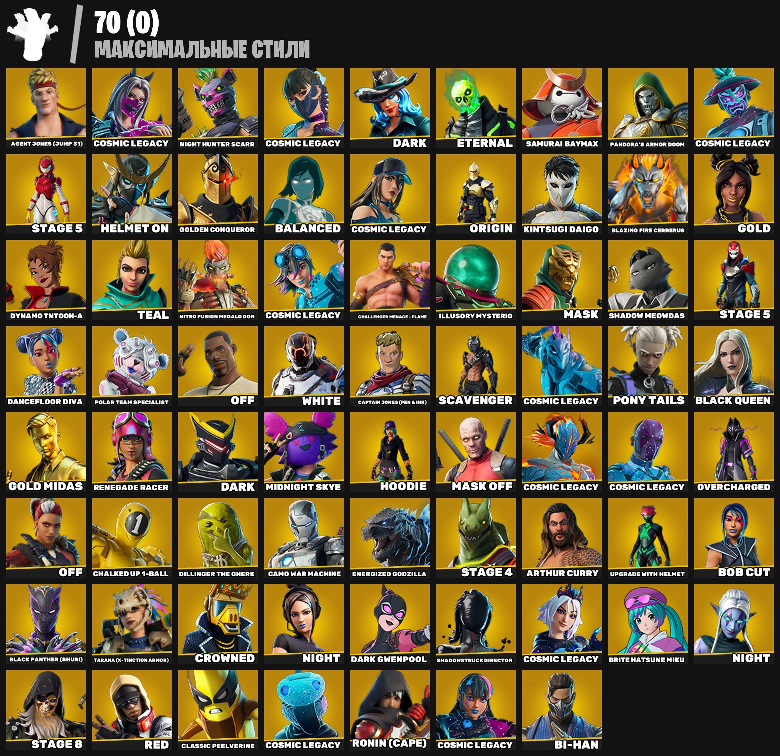 🎨 209 skins | 🌟 Fortnite account