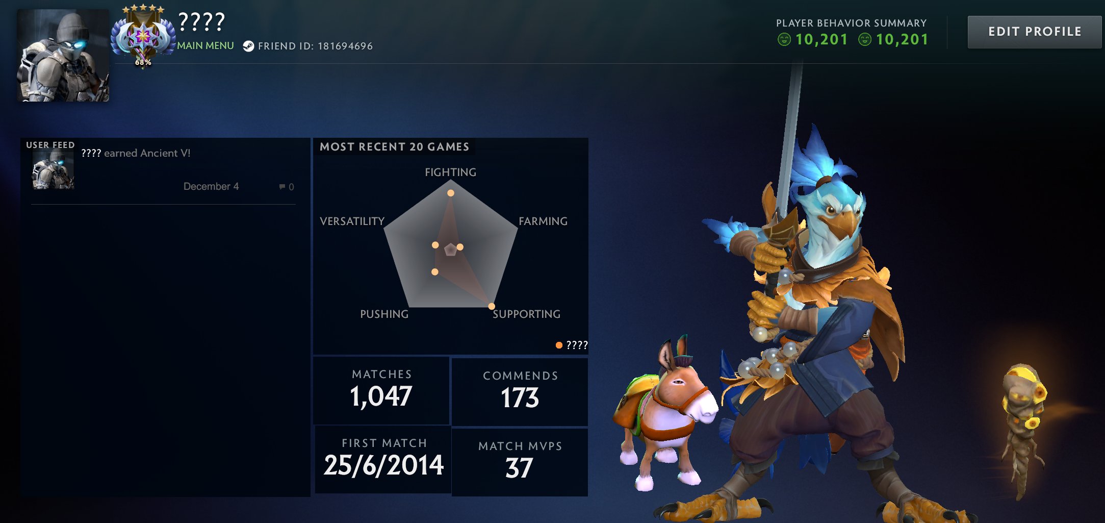 🏅 MMR 4571 | 🕒 1000 годин | 🛡 10000