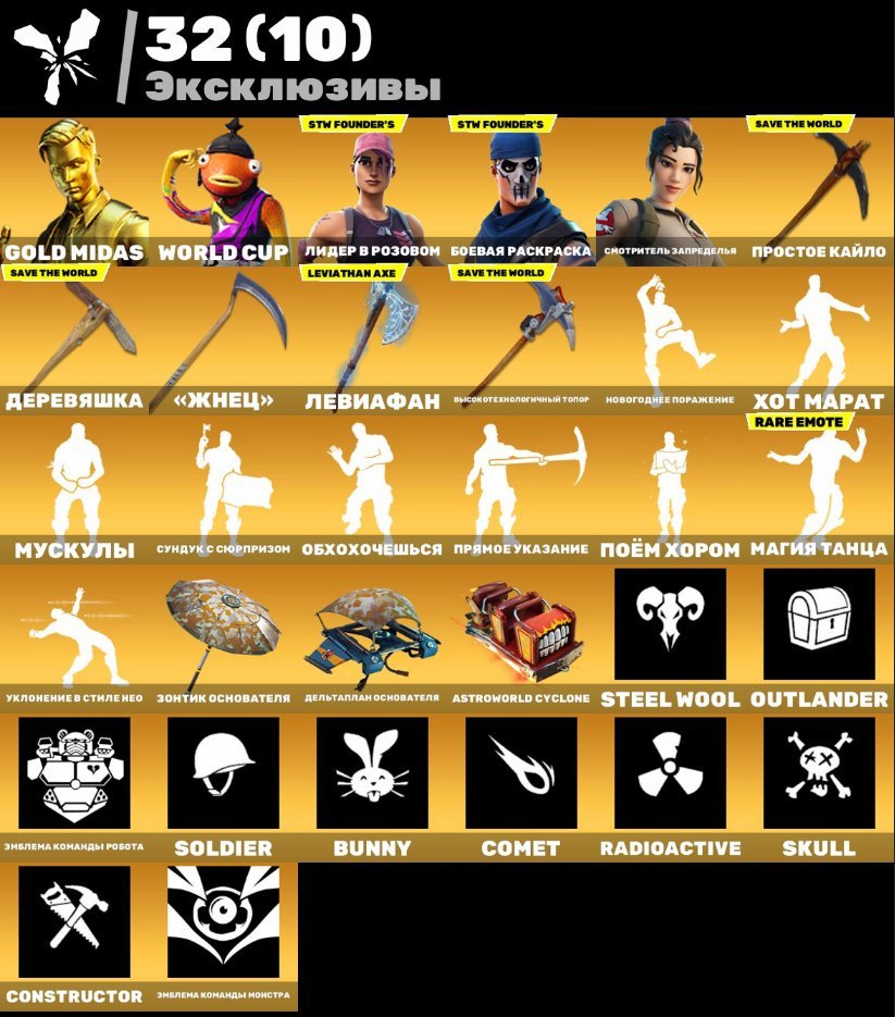 🎨 208 скінів | 🌟 Fortnite акаунт