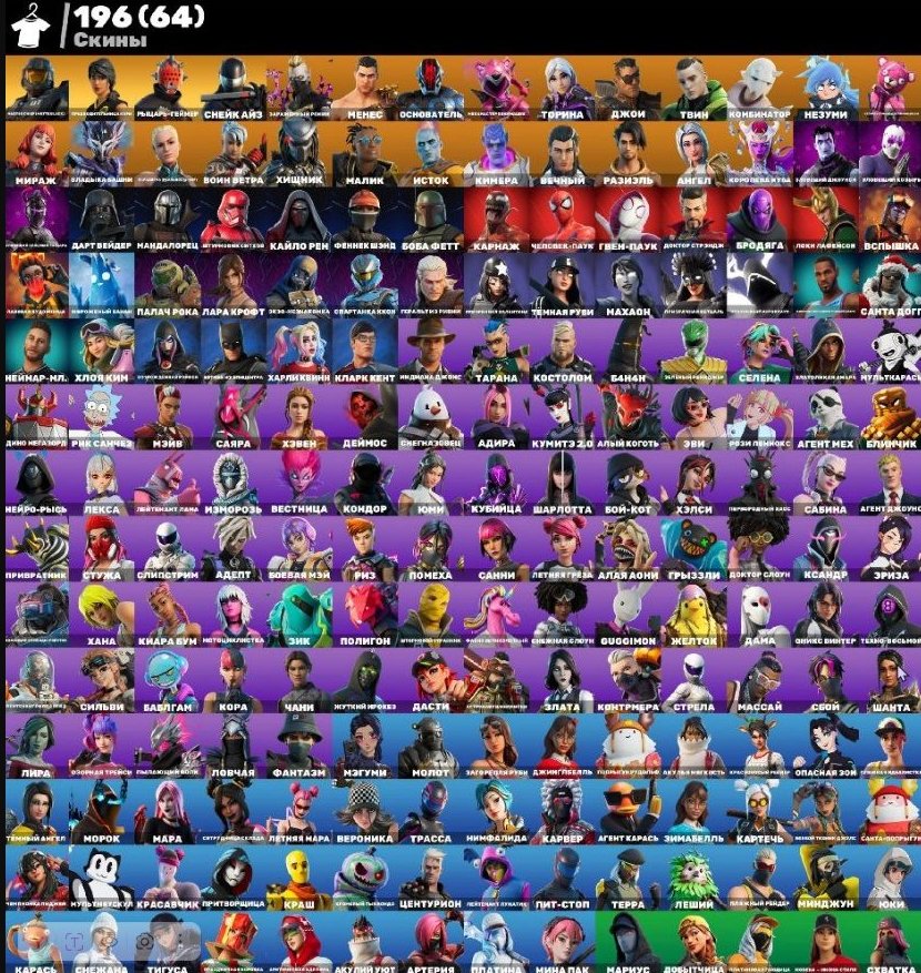🎨 199 skins | 🌟 Fortnite account