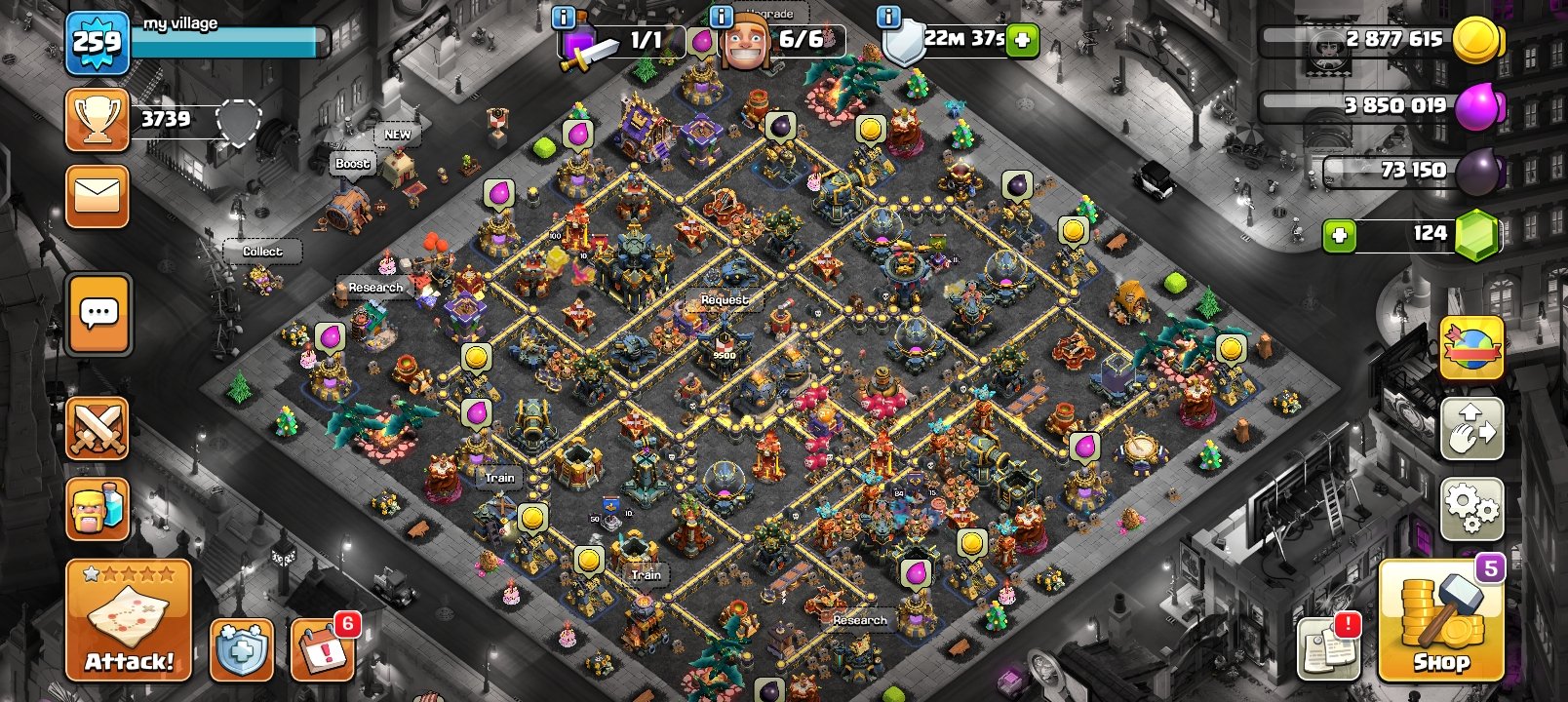 🏰 Clash of Clans акаунт | 17 ратуша | Рівень 260