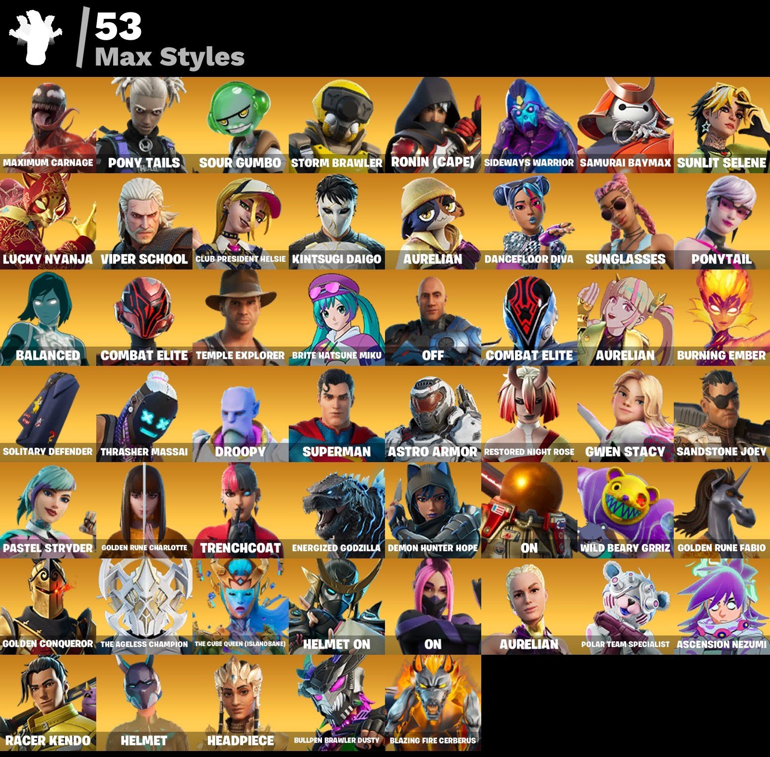 🎨 95 skins | 🌟 Fortnite account