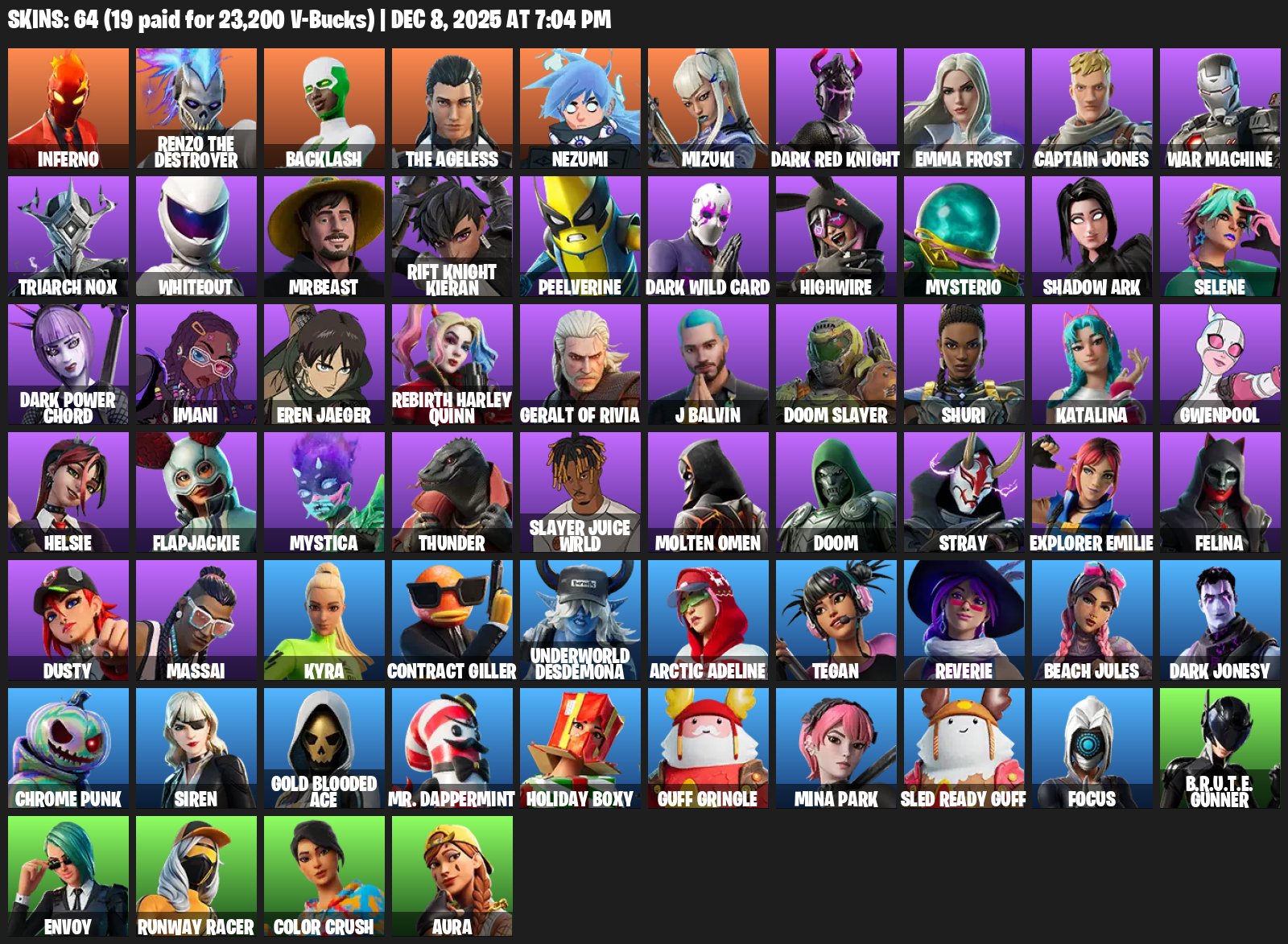 🎨 66 skins | 🌟 Fortnite account