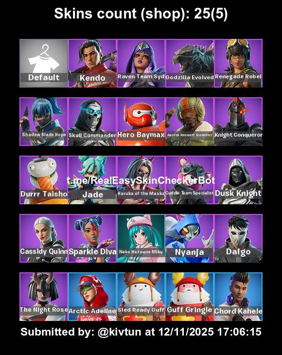 🎨 25 скінів | 🌟 Fortnite акаунт