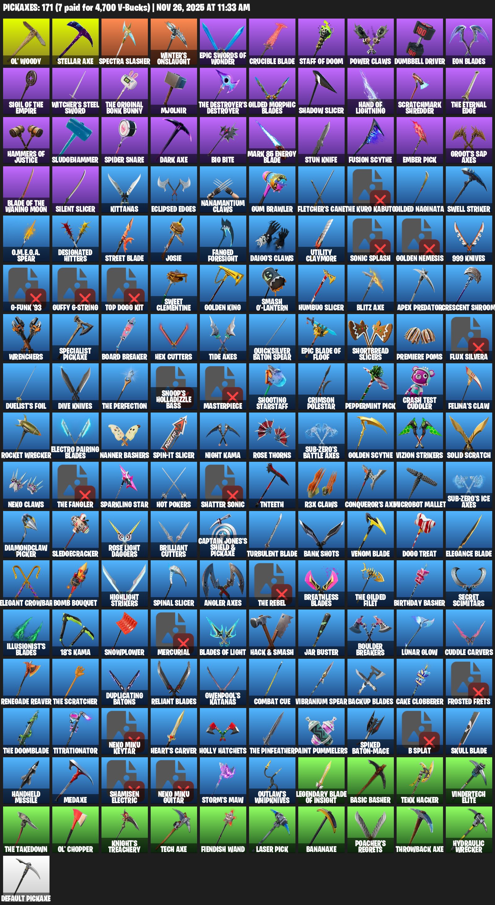 🎨 144 skins | 🌟 Fortnite account