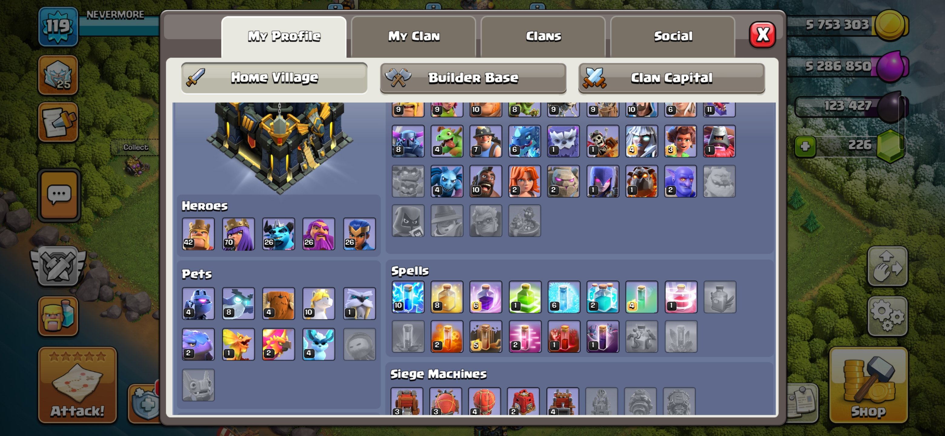 🏰 Clash of Clans account | Town Hall 17 | Level 42